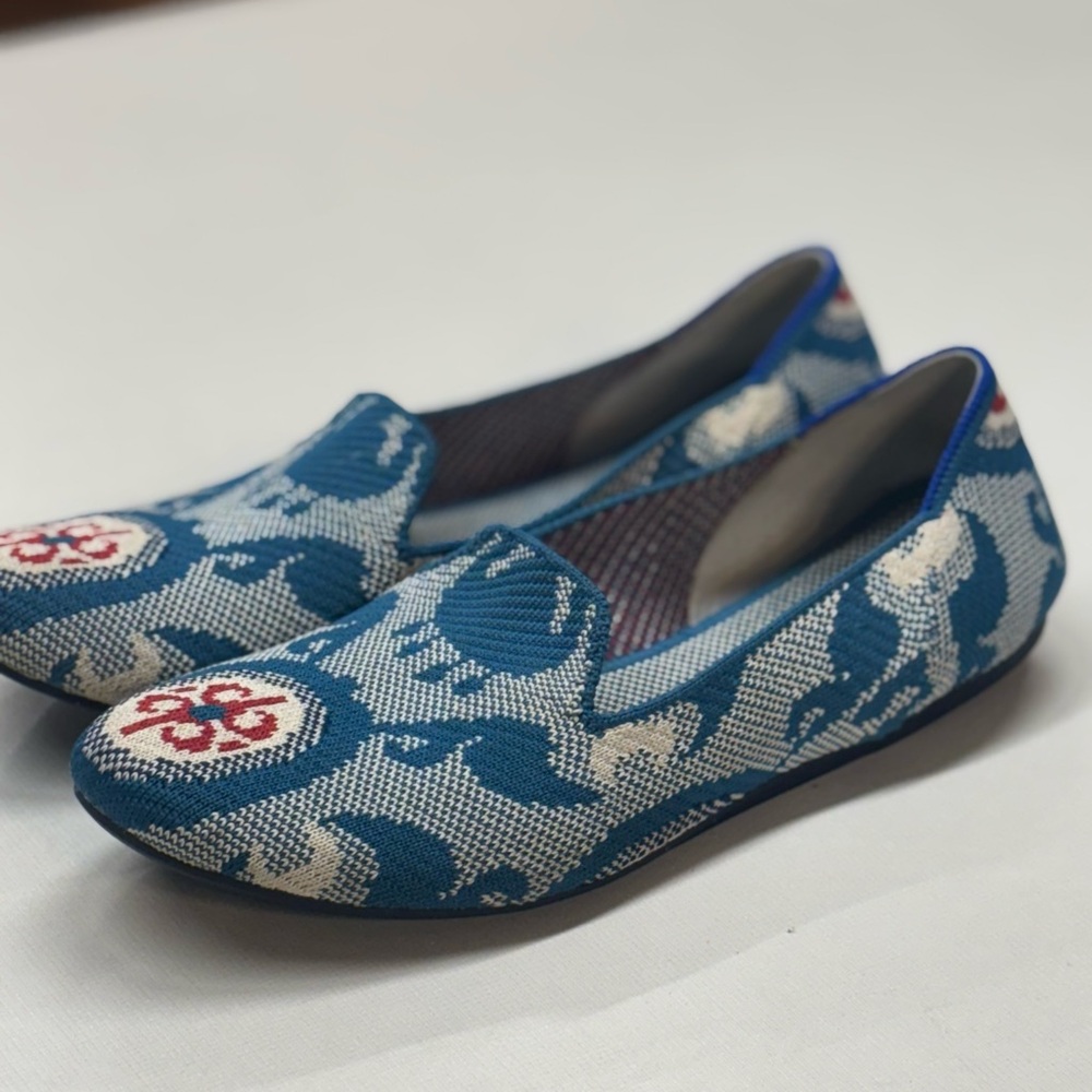 Rothy’s Moroccan blue limited edition flat